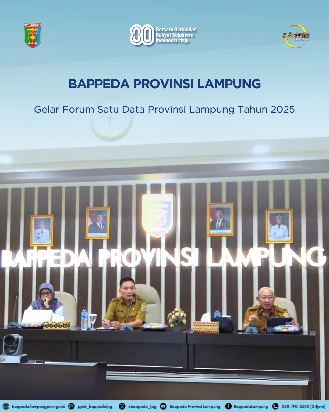 Bappeda Provinsi Lampung Gelar Forum Satu Data Tahun 2025 di Bandar Lampung