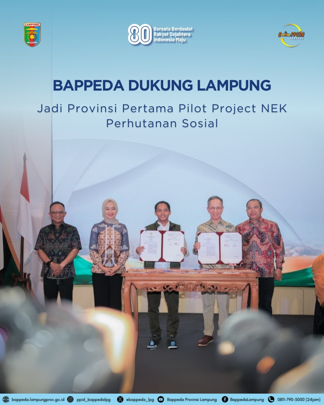Bappeda Dukung Lampung Jadi Provinsi Pertama Pilot Project NEK Perhutanan Sosia
